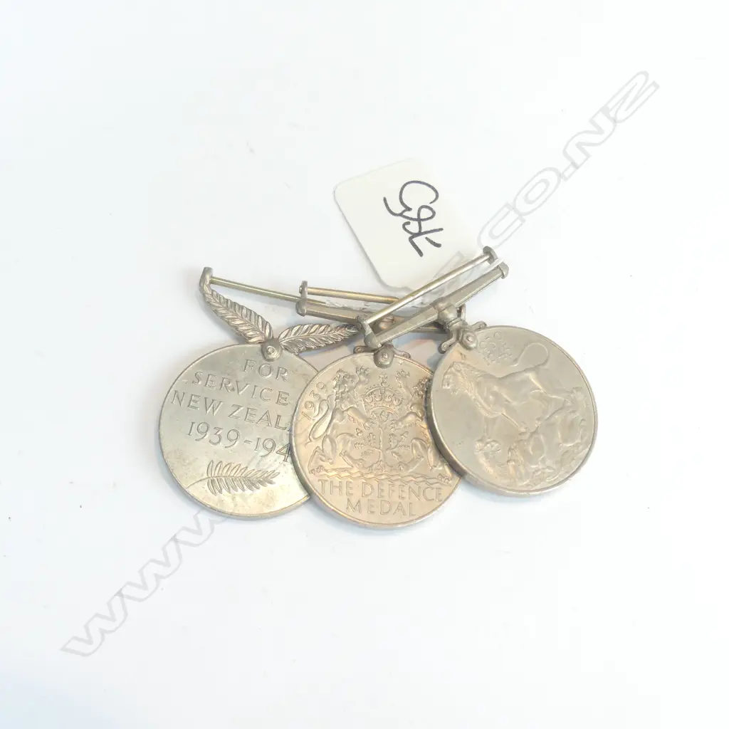 3 WWII WAR MEDALS INCLUDES ... Image 1++