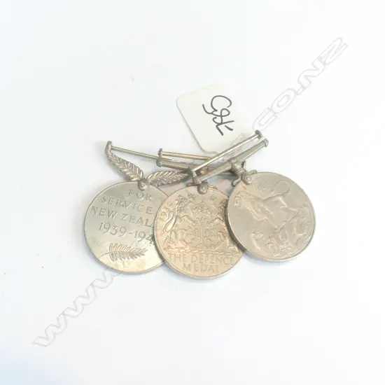 3 WWII WAR MEDALS INCLUDES ...