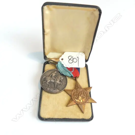 WWI BRITISH WAR MEDAL + THE 1939-1945 STAR...