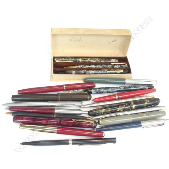 SEL. OLD FOUNTAIN + BALL PENS PARKER ETC X18