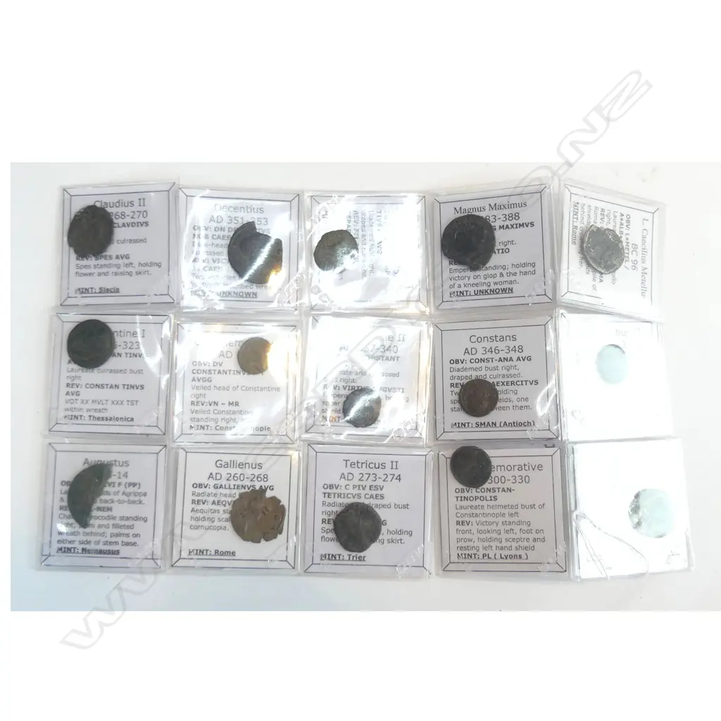 LOT OF 15 ANCIENT COINS Image 1++