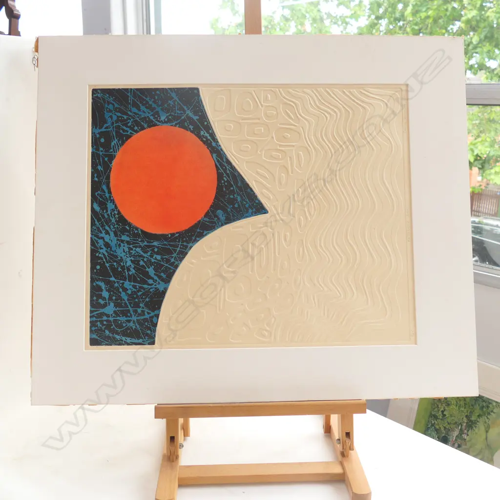 PENNY ORMEROD (1922-88) 'ANTARCTIC SUN' COLOUR INTAGLIO PRINT 1/25, SIGNED & DATED 1979.  500 x 400mm Image 1++