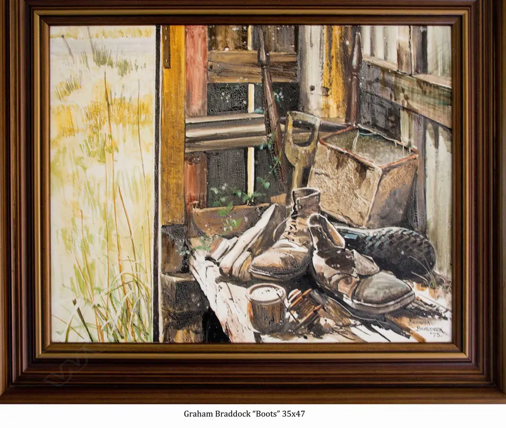 GRAHAM BRADDOCK, 'TRAMPIN' DAYS ALL DONE. KAITUNA, BANKS PENINSULA'  350 x 470mm Image 1++