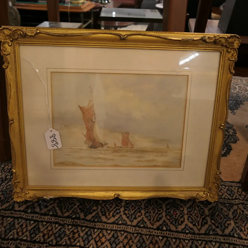 W/C BY W. S. TONKIN 1913 AF CHIP TO FRAME 365MM W X 290MM H Image 1++