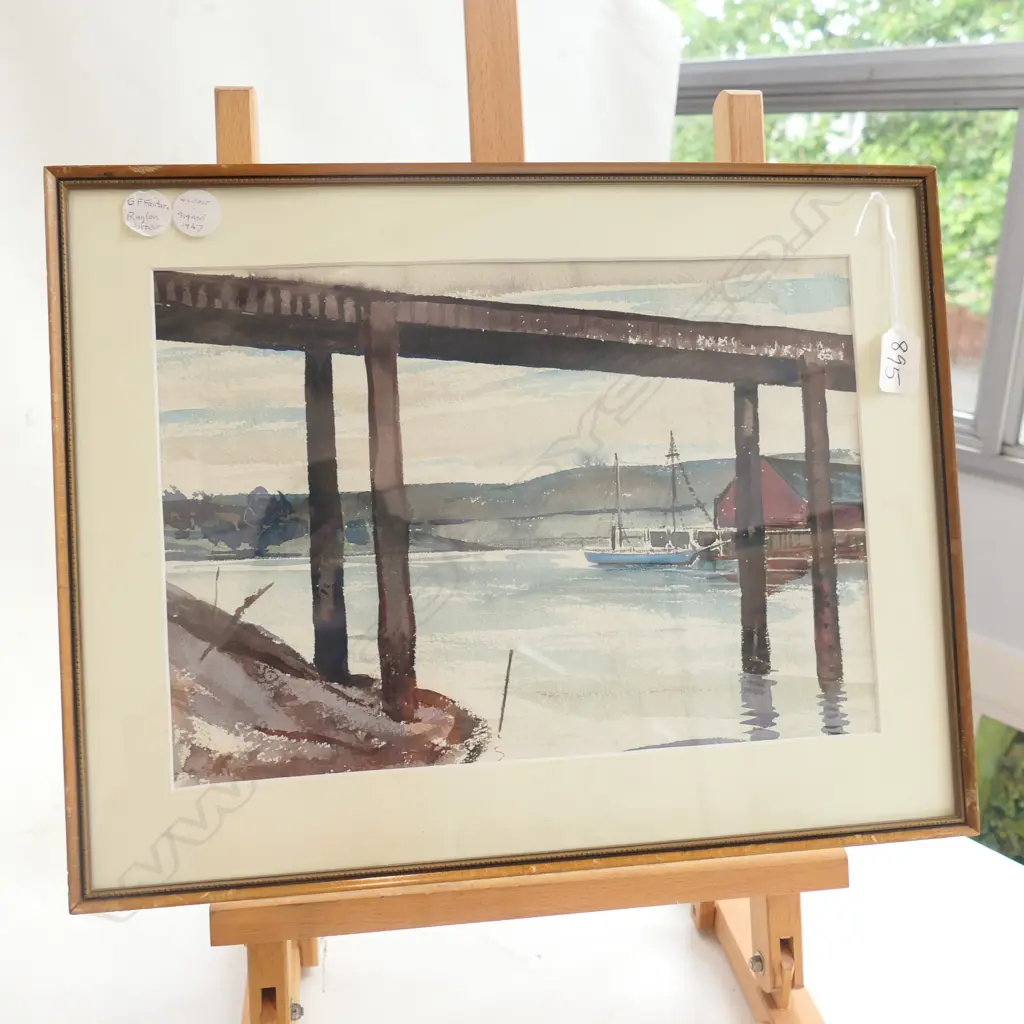G E FAIRBURN W/C 'RAGLAN HARBOUR' '57 250X350mm Image 1++
