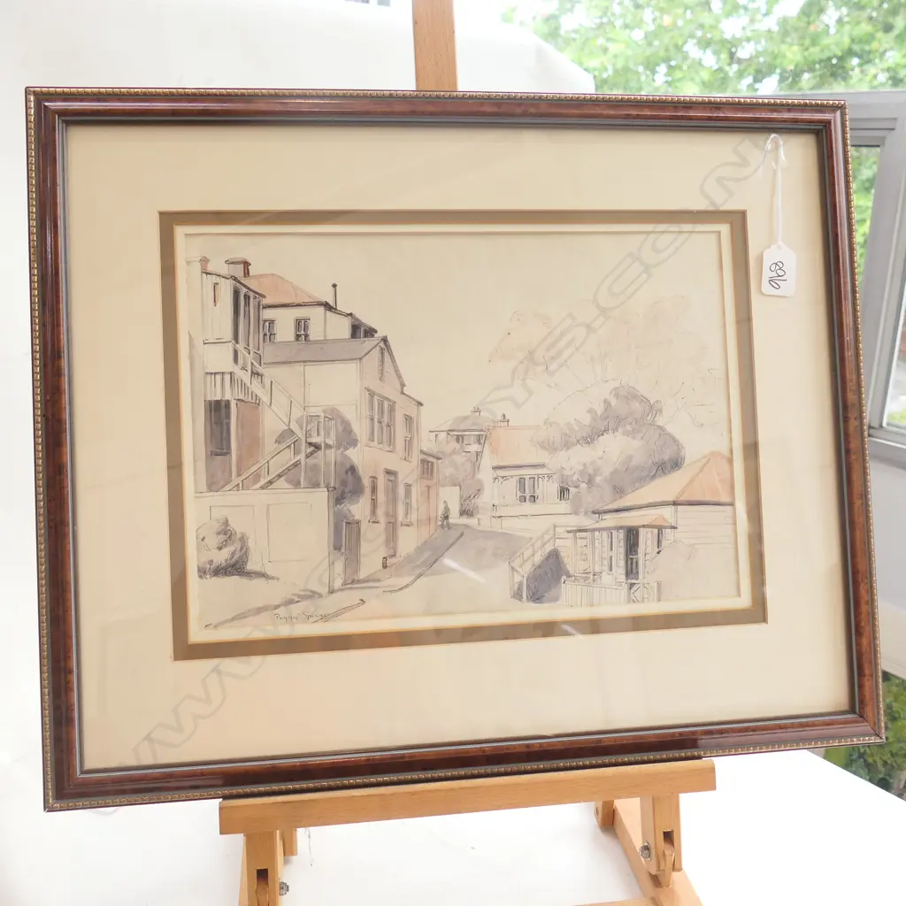 PEGGY SPICER W/C OLD AUCKLAND HOUSES PARNEL Image 1++