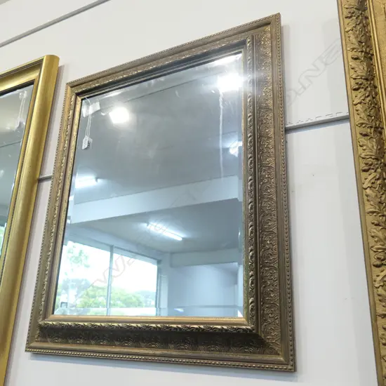 BEVELLED GILT MIRROR 660MM X 760MM 