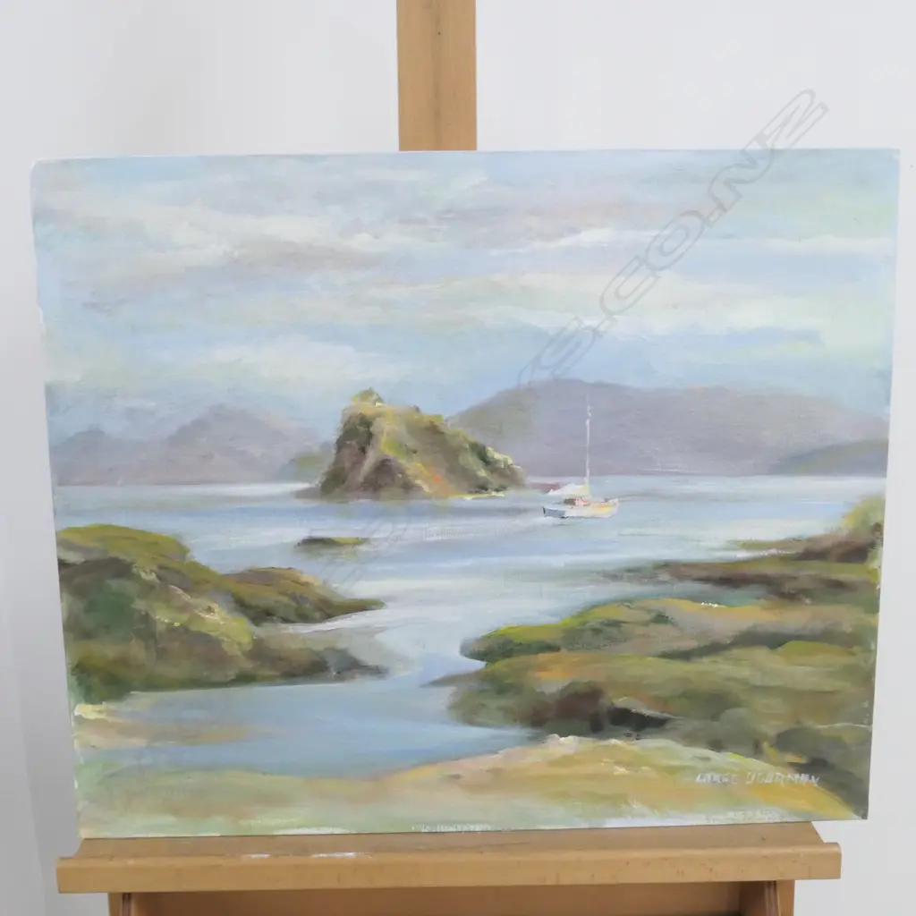 LANCE O'GORMAN  ACRYLIC - 'WATCHMANS ISLAND'... Image 1++