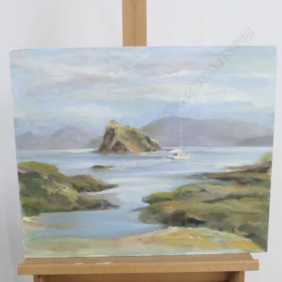 LANCE O'GORMAN  ACRYLIC - 'WATCHMANS ISLAND'...