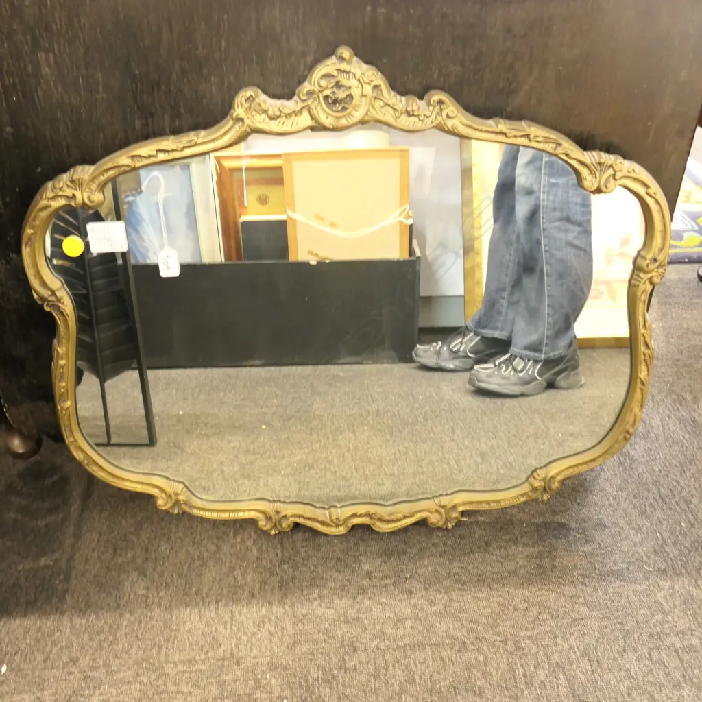 GILT FRAMED MIRROR L 820 MM Image 1++