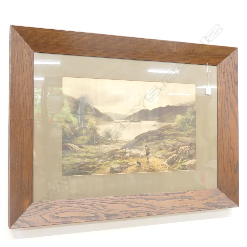 LGE C1900 OAK FRAMED LITHOGRAPH Image 1++