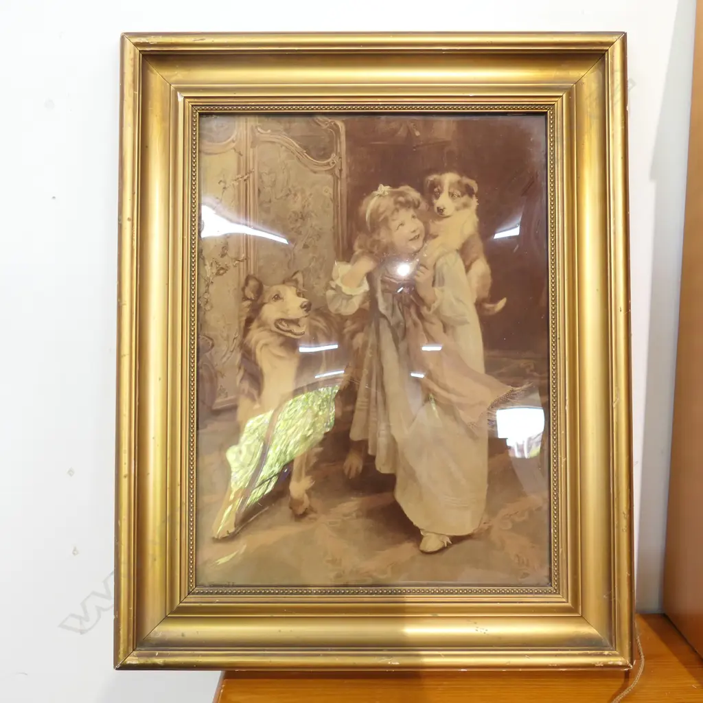 VICTORIAN CRYSTOLEUM OF ARTHUR ELSLEY PAINTING 430 X 540 Image 1++