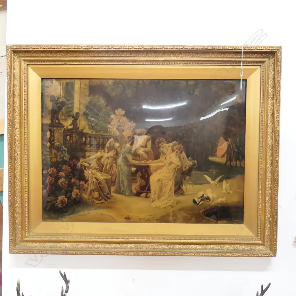 LARGE VICTORIAN CRYSTOLEUM  710 X 560 Image 1++