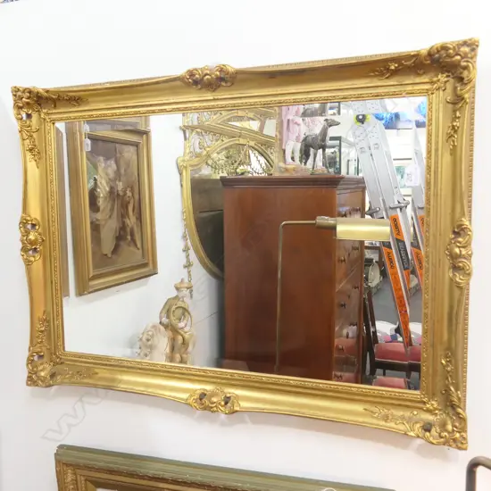 GILT MIRROR 640MM H X 900MM W