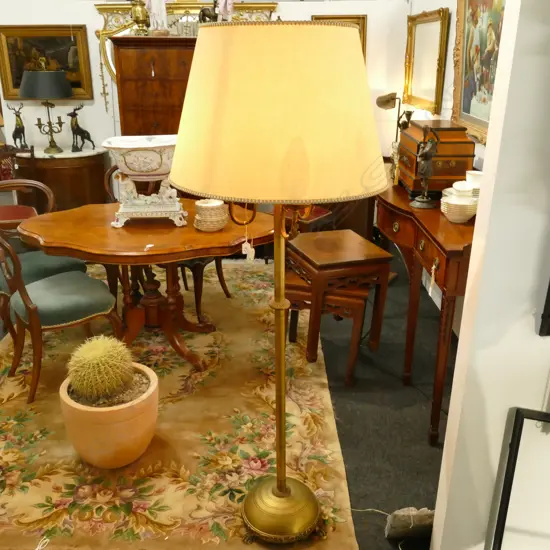 NEOCLASSICAL STANDARD LAMP GILT FINISH