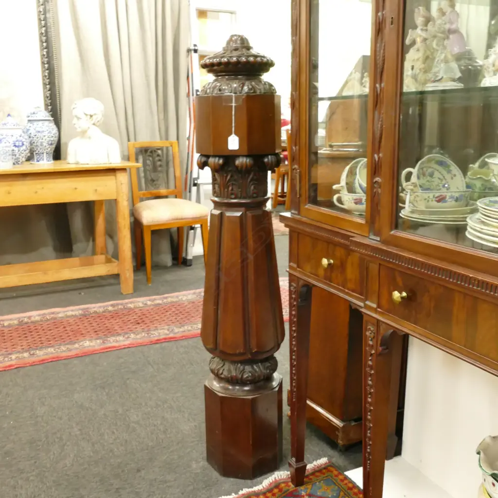 VICTORIAN BANISTER STAIR END/NEWELL POST Image 1++