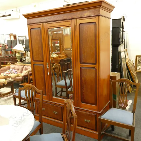 COLONIAL KAURI & BURR TOTARA WARDROBE 1480 X 500 X 2100mm