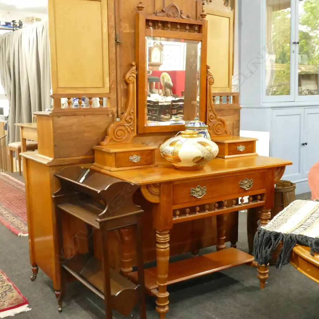 COLONIAL KAURI DRESSING TABLE 1070 X 500 X 1640mm Image 1++