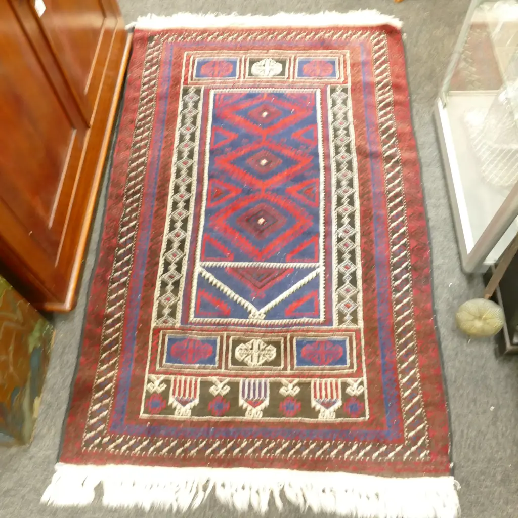 HAND KNOTTED AFGHAN BALUCHI 960 X 1530 MM  Image 1++