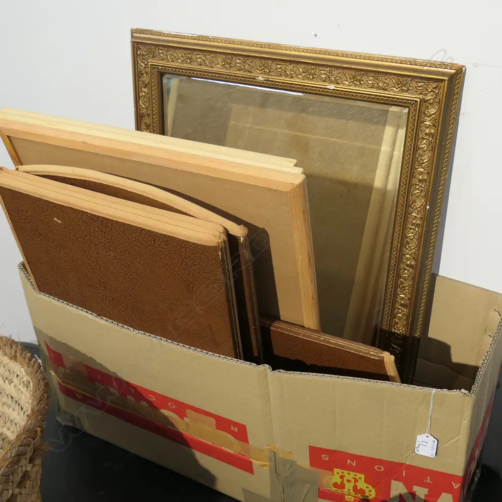 FRAMED MIRROR / FOLDING TABLE / CORKBOARDS ETC Image 1++