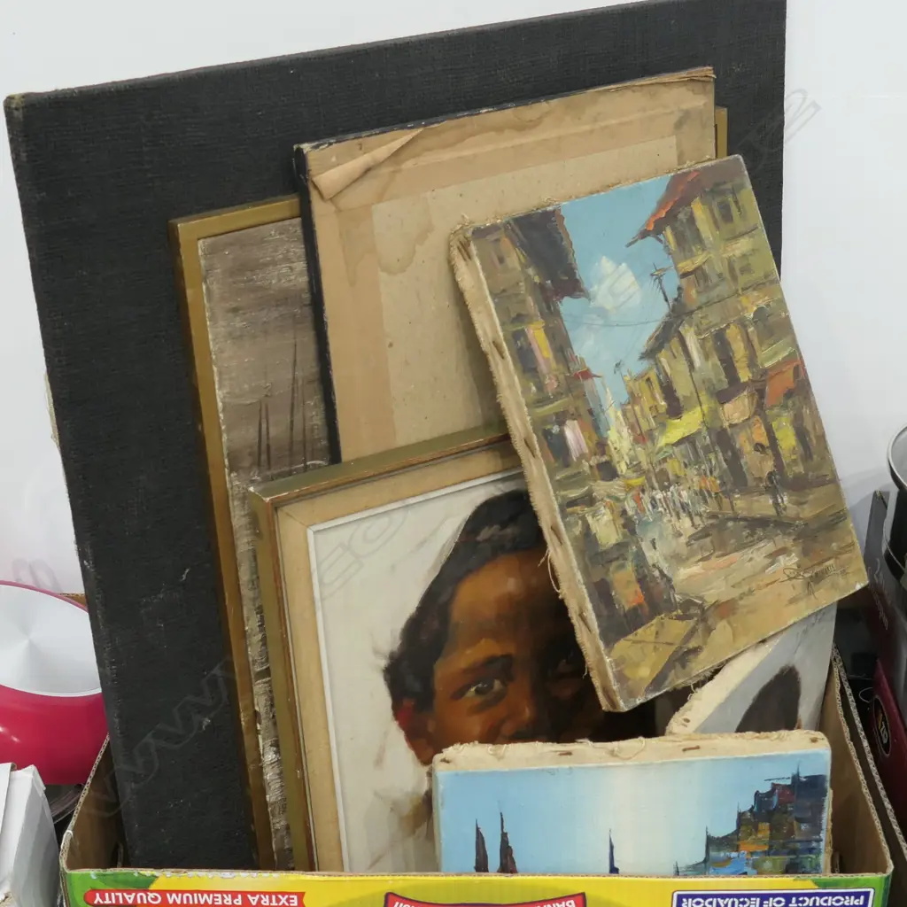 LOT ASST FRAMED  PAINTINGS / PRINTS ETC Image 1++