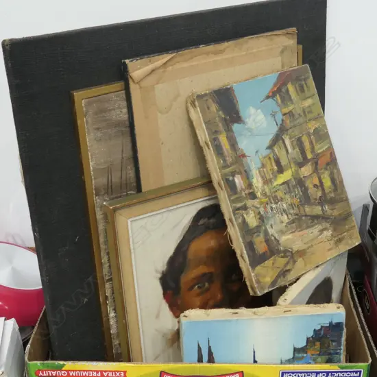 LOT ASST FRAMED  PAINTINGS / PRINTS ETC