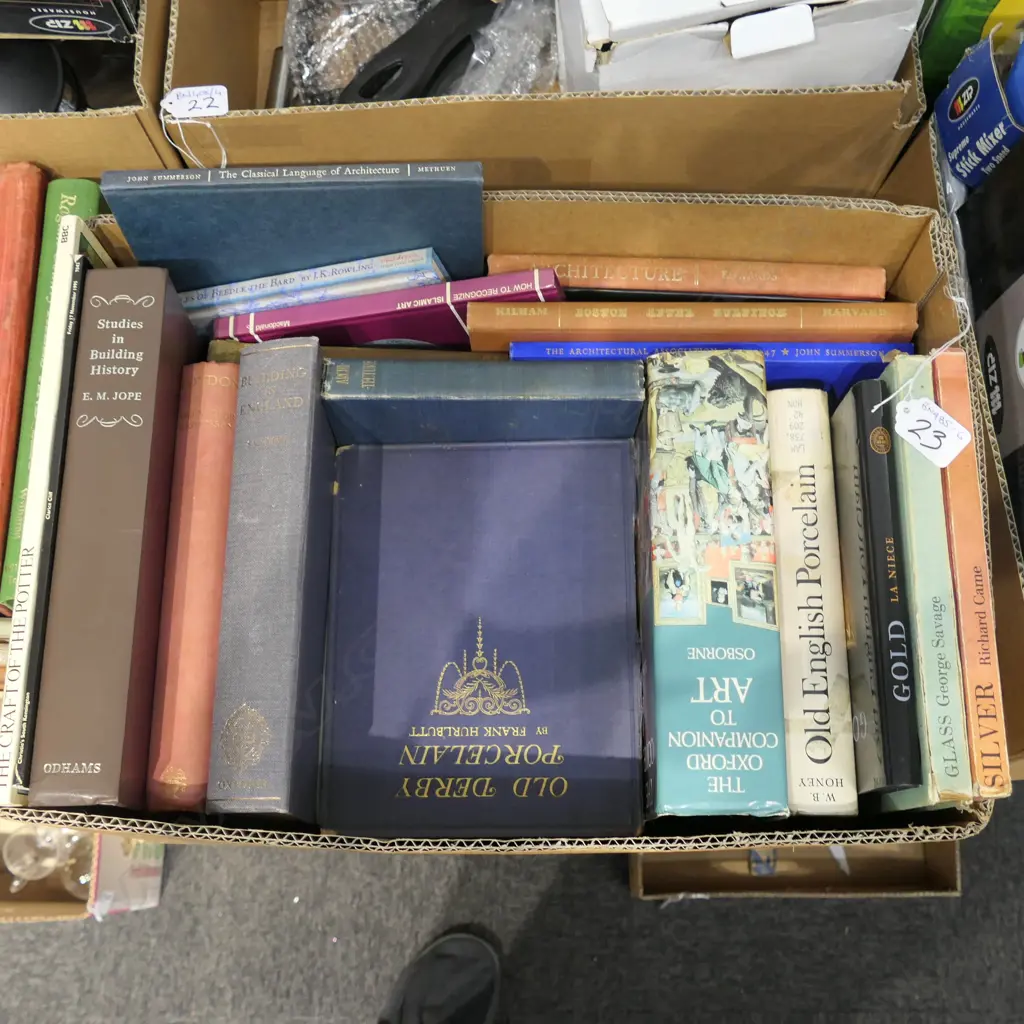 LOT ASST ANTIQUE REFERENCE BOOKS / ARCHITECTURE ETC Image 1++