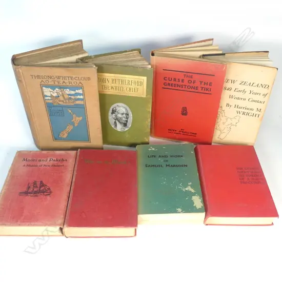 LOT EARLY NEW ZEALAND BOOKS ON MAORI ETC