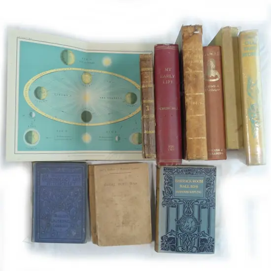 LOT ASST VINTAGE BOOKS