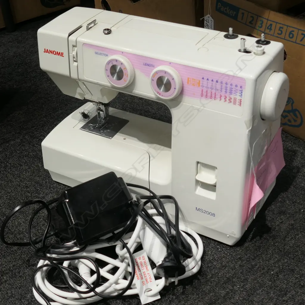 JANOME MS2008 SEWING MACHINE - WORKING Image 1++