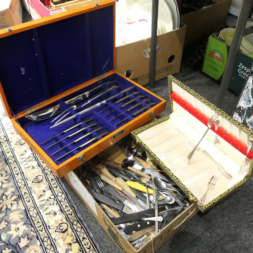 LOT ASST INCL. CANTEEN CUTLERY KNIVES ETC Image 1++