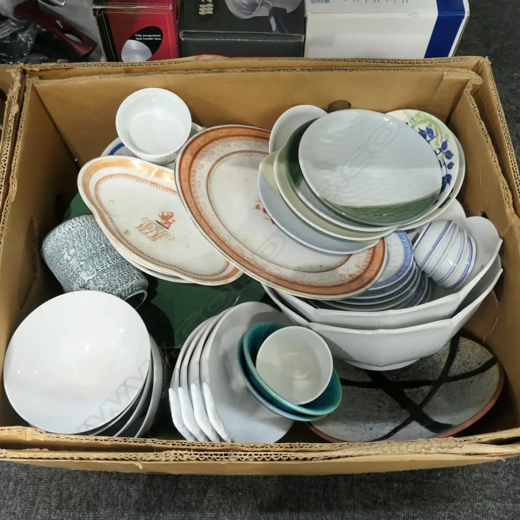 LOT ASST CHINA INCL. OLD CHINESE DISHES Image 1++