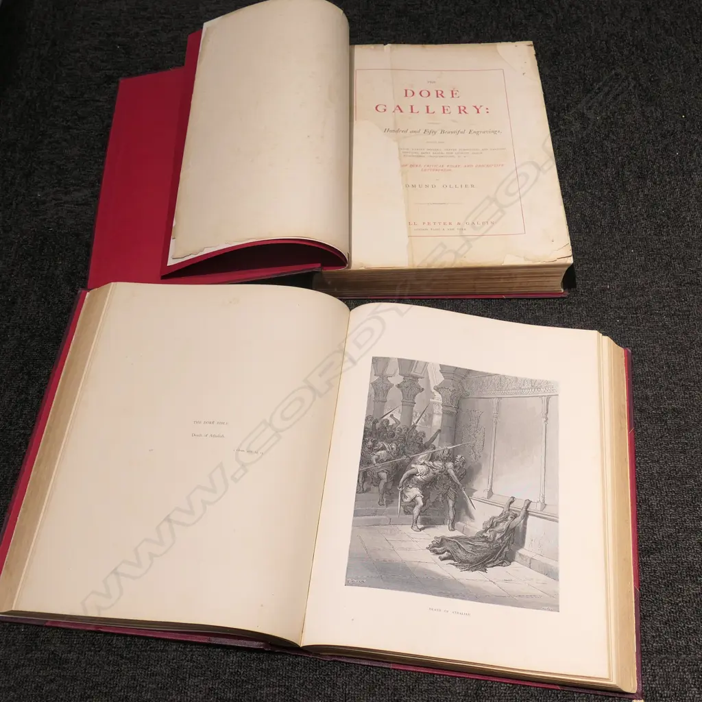  2 VOLS DORE GALLERY ENGRAVINGS Image 1++