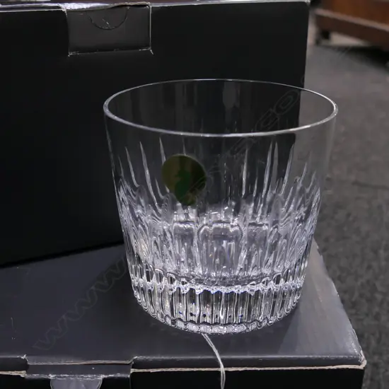 8 WATERFORD CRYSTAL TUMBLERS IN BOX