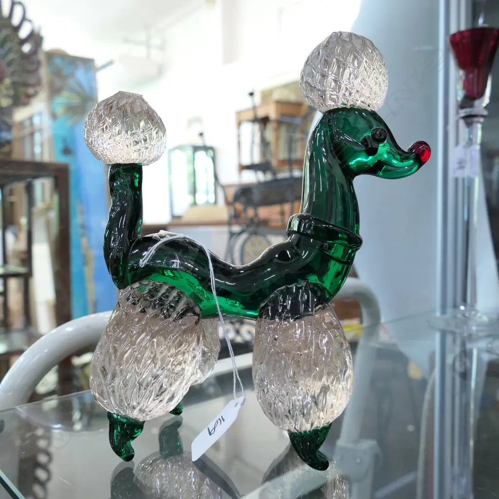 ART GLASS POODLE H200 MM Image 1++