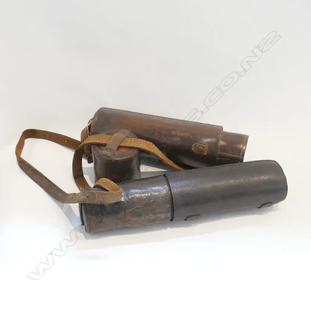 2X LEATHER TELESCOPE CASE Image 1++