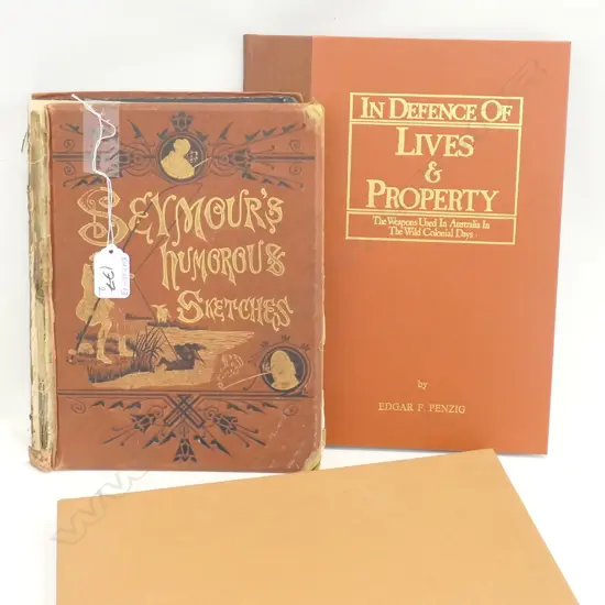 2X  VICT. PRINTED BOOK IN HUMOROUS SKETCHES & OTHER 