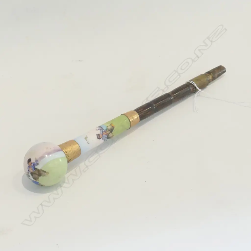 PARASOL HANDLE DUTCH CHILDREN DECORATED Image 1++