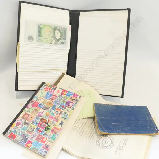 ASST BANK NOTES, STAMPS ETC