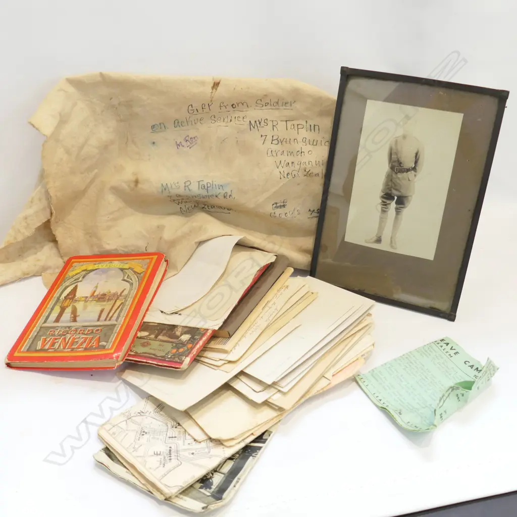 PTE. R TAPLIN NZEF 480946 ARCHIVE PAPER Image 1++