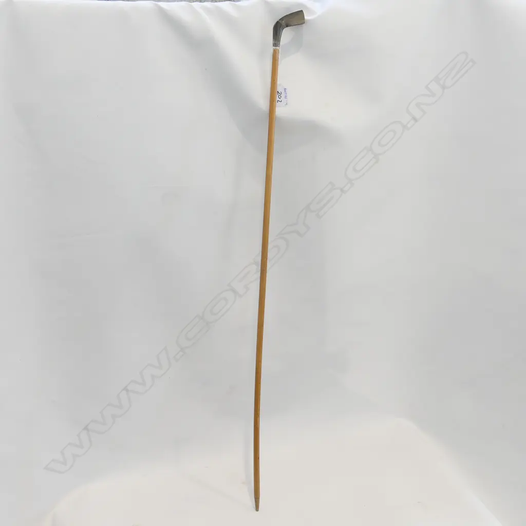 LADY'S CANE STICK SILVER TOP NO MARKS  Image 1++