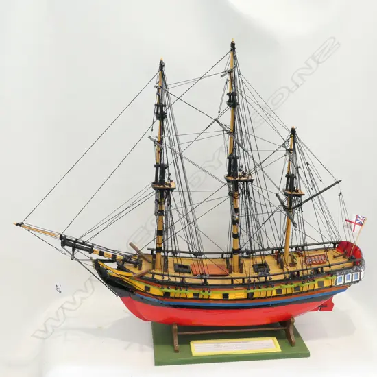 SHIP MODEL; HMS RESOLUTION