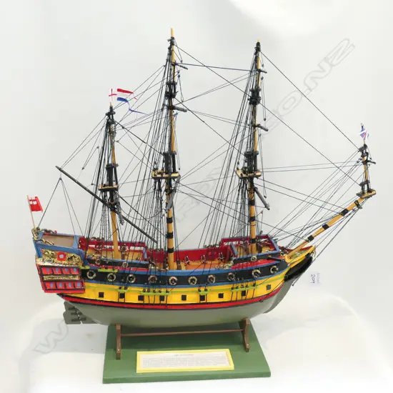 SHIP MODEL; THE HAMPSHIRE