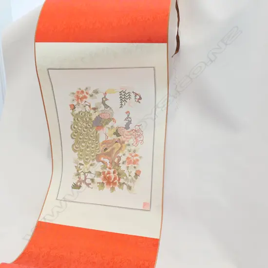 PAPER CUT-OUT ORIENTAL SCROLL