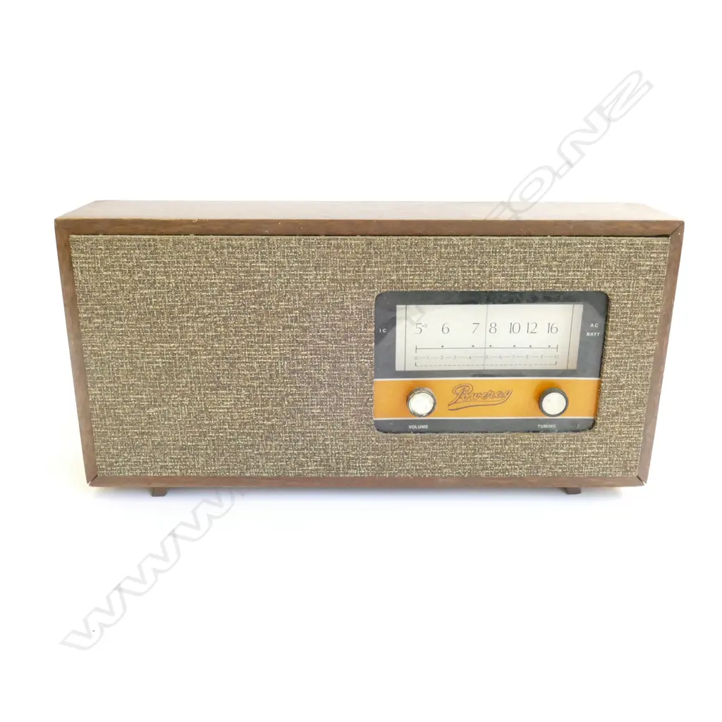 POWERAY VINTAGE VALVE RADIO  Image 1++