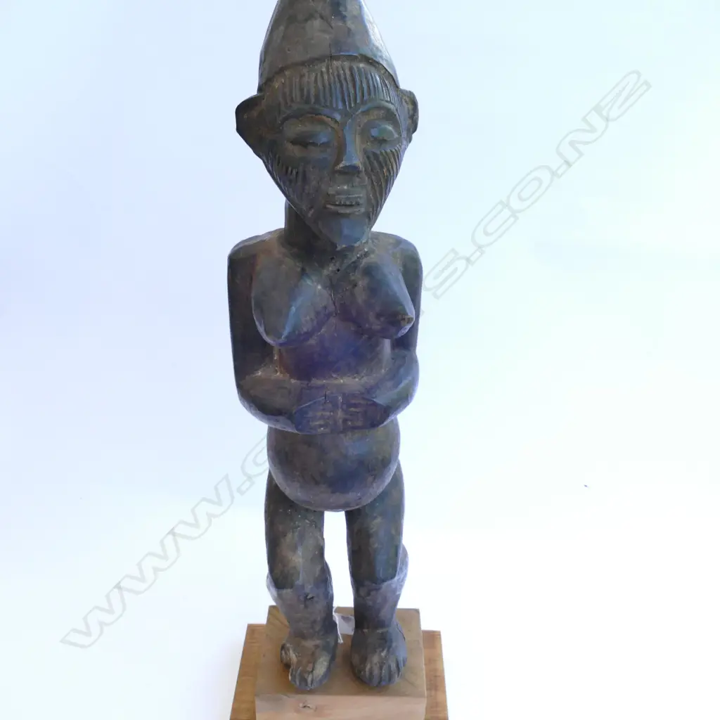 LARGE FEMALE FIGURINE / FRTILITY FIGURE / CAMEROON ? Image 1++