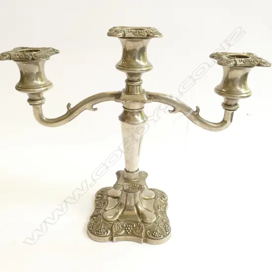 S/PLATE TABLE CANDLEABRA 