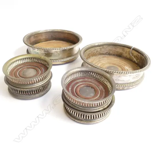 2 WINE COASTERS + 4 SMALLER