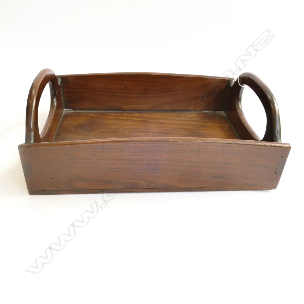 WOODEN TRAY WITH HANDLES, W.270MM X 200MM Image 1++