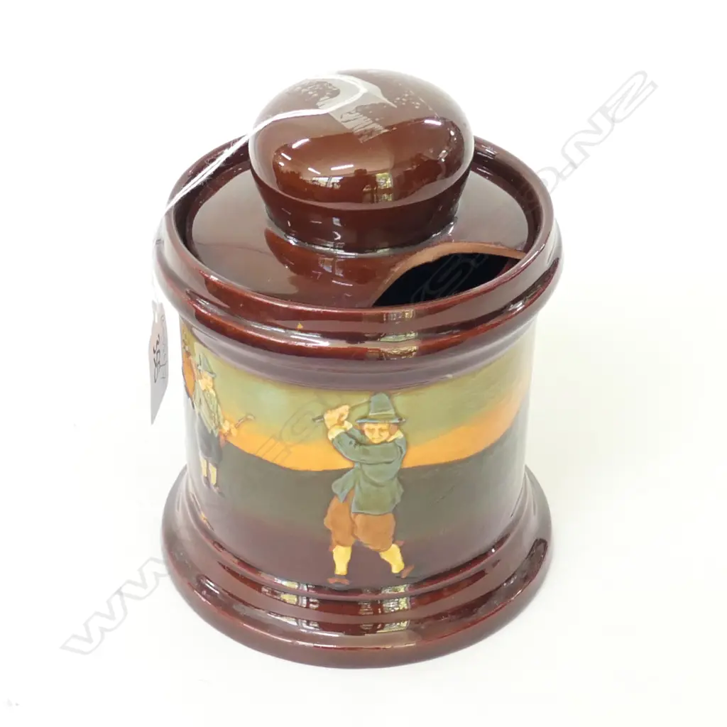 ROYAL DOULTON KINGSWARE GOLF TOBACCO JAR LID A/F Image 1++